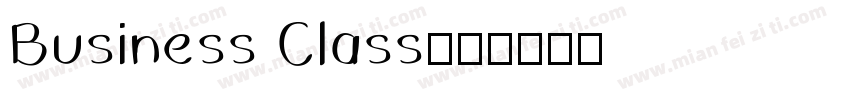 Business Class字体转换